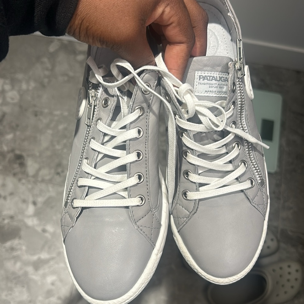 grey pataugas sneakers for women size 38 - Picture 4 of 4